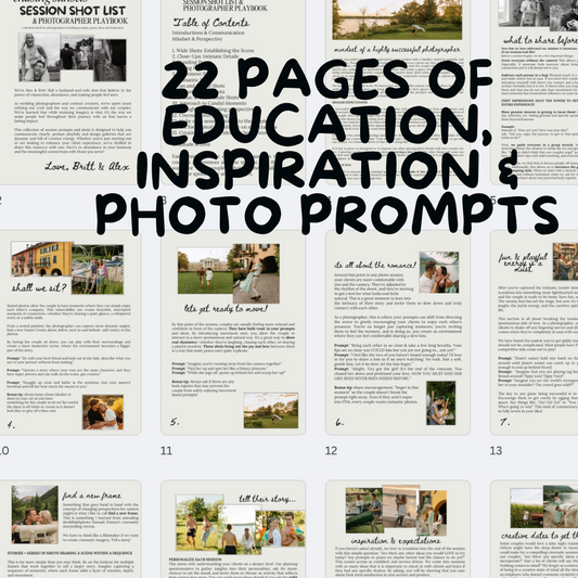 Photographer's Playbook & Session Shot List eBook