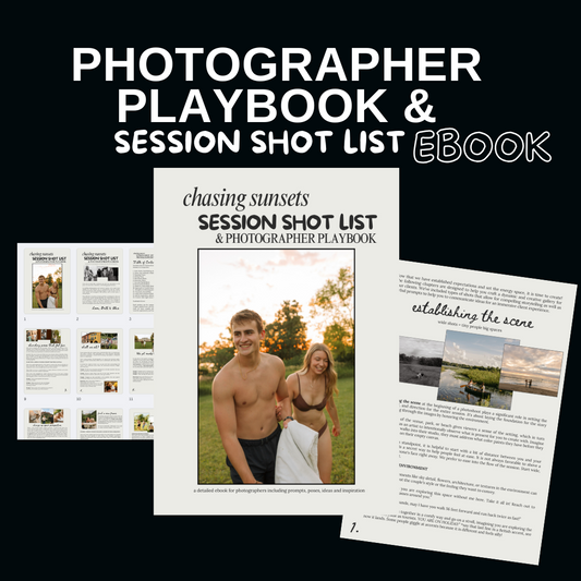 Photographer's Playbook & Session Shot List eBook